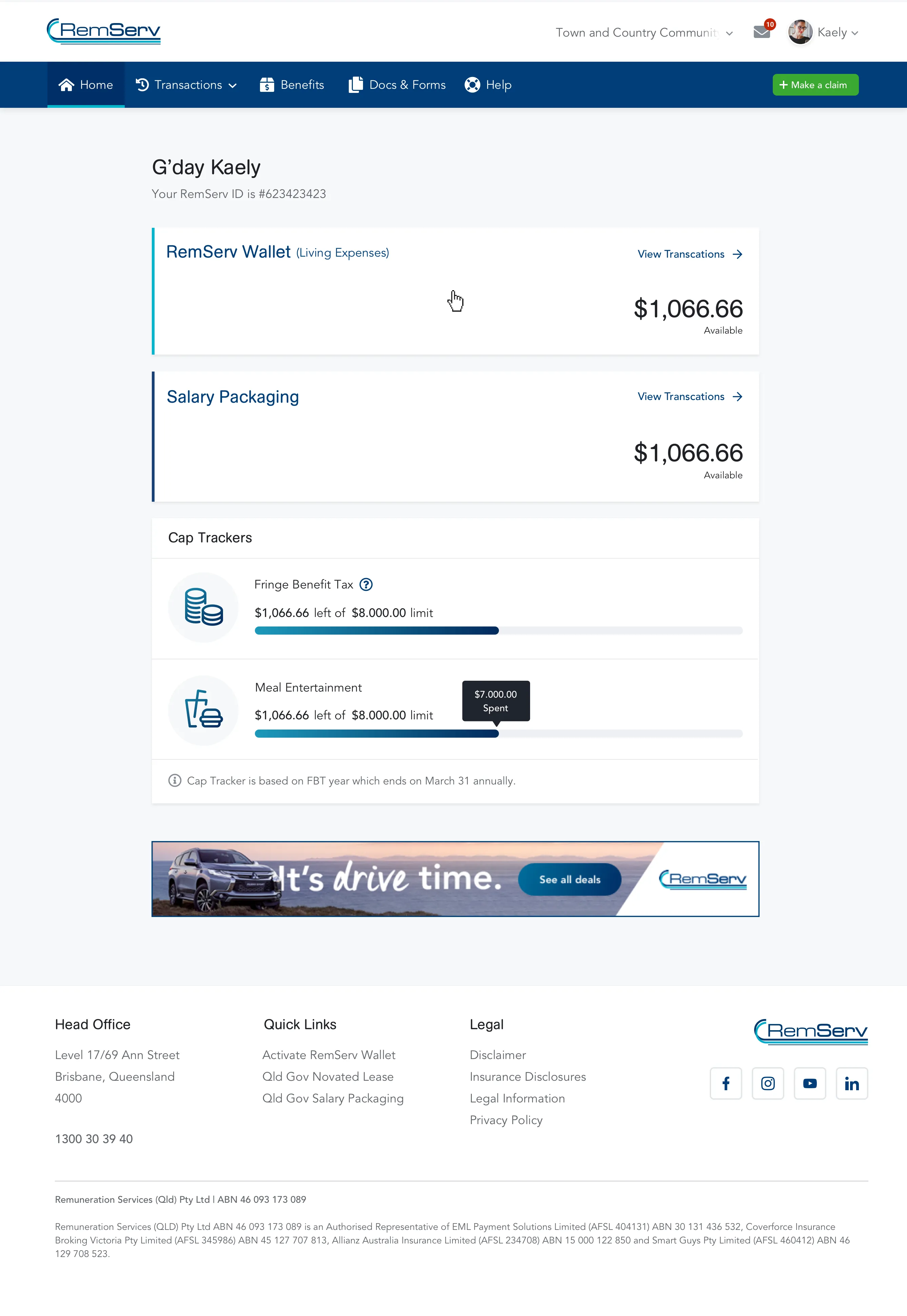 Dashboard