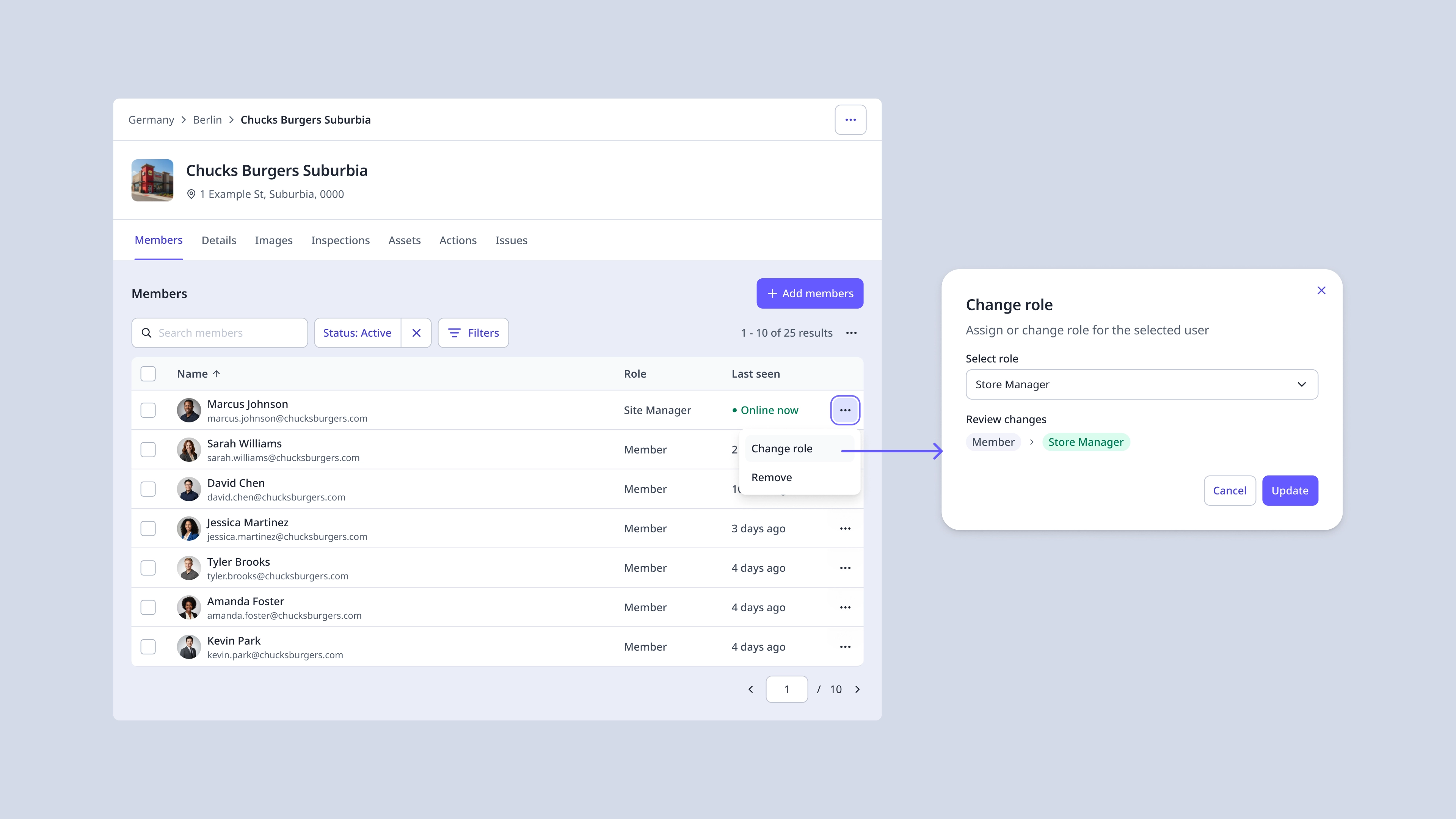 Site-level roles configuration