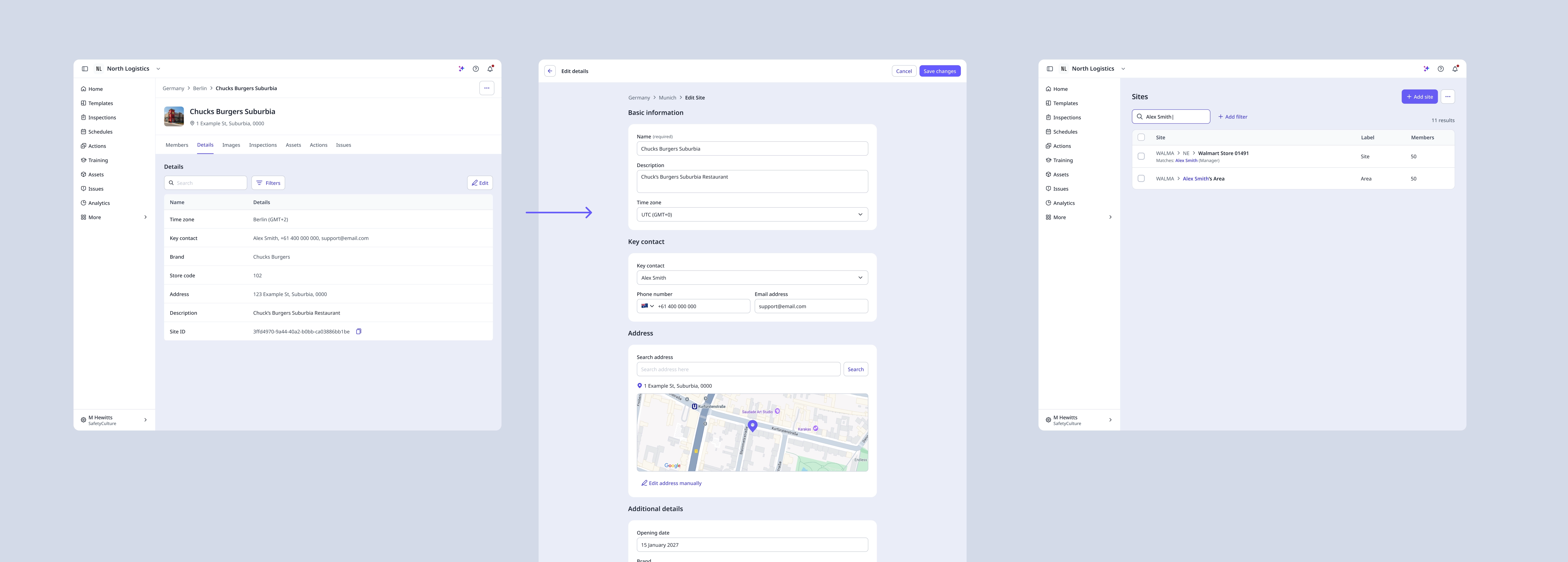 Site fields configuration